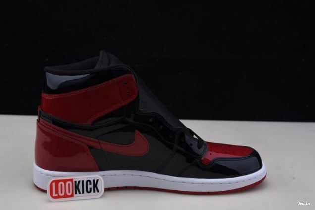 Bmlin High Jordan Patent 555088-063 OG Air 1 Bred 0808